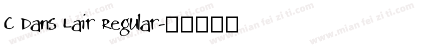 C Dans Lair Regular字体转换
